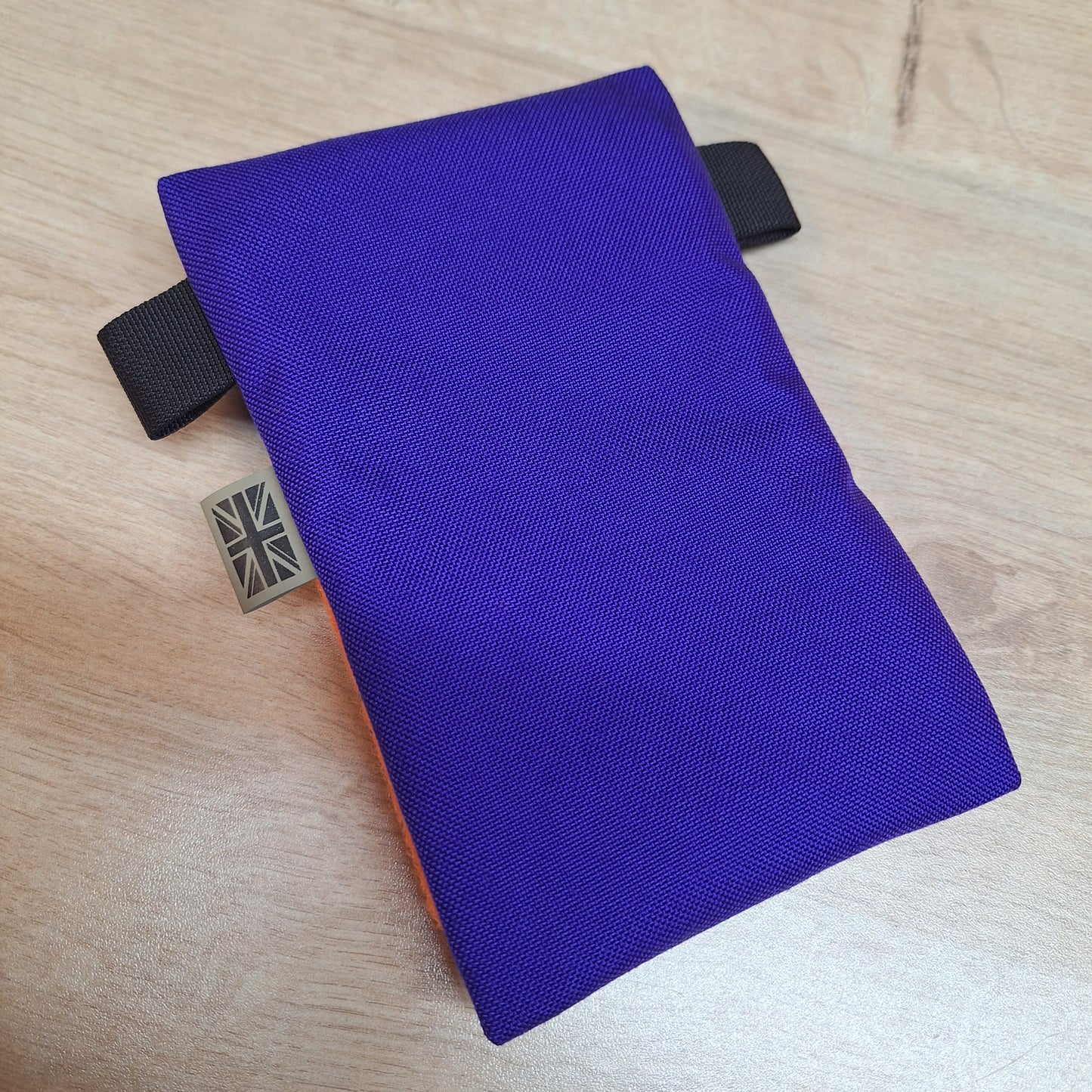 Purple Vertical Pouch with Orange Velcro