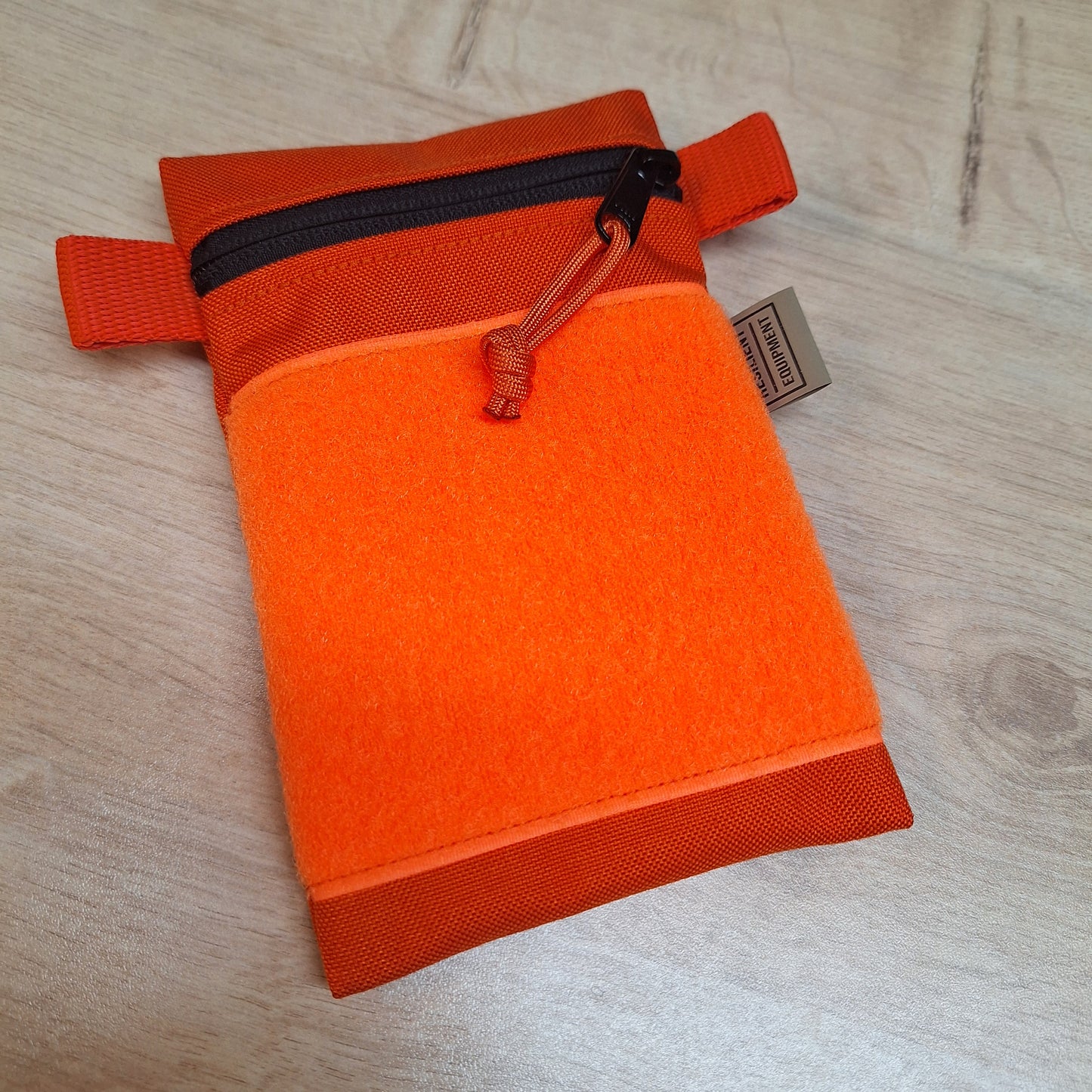 Orange Vertical Pouch with Flouro Orange Velcro