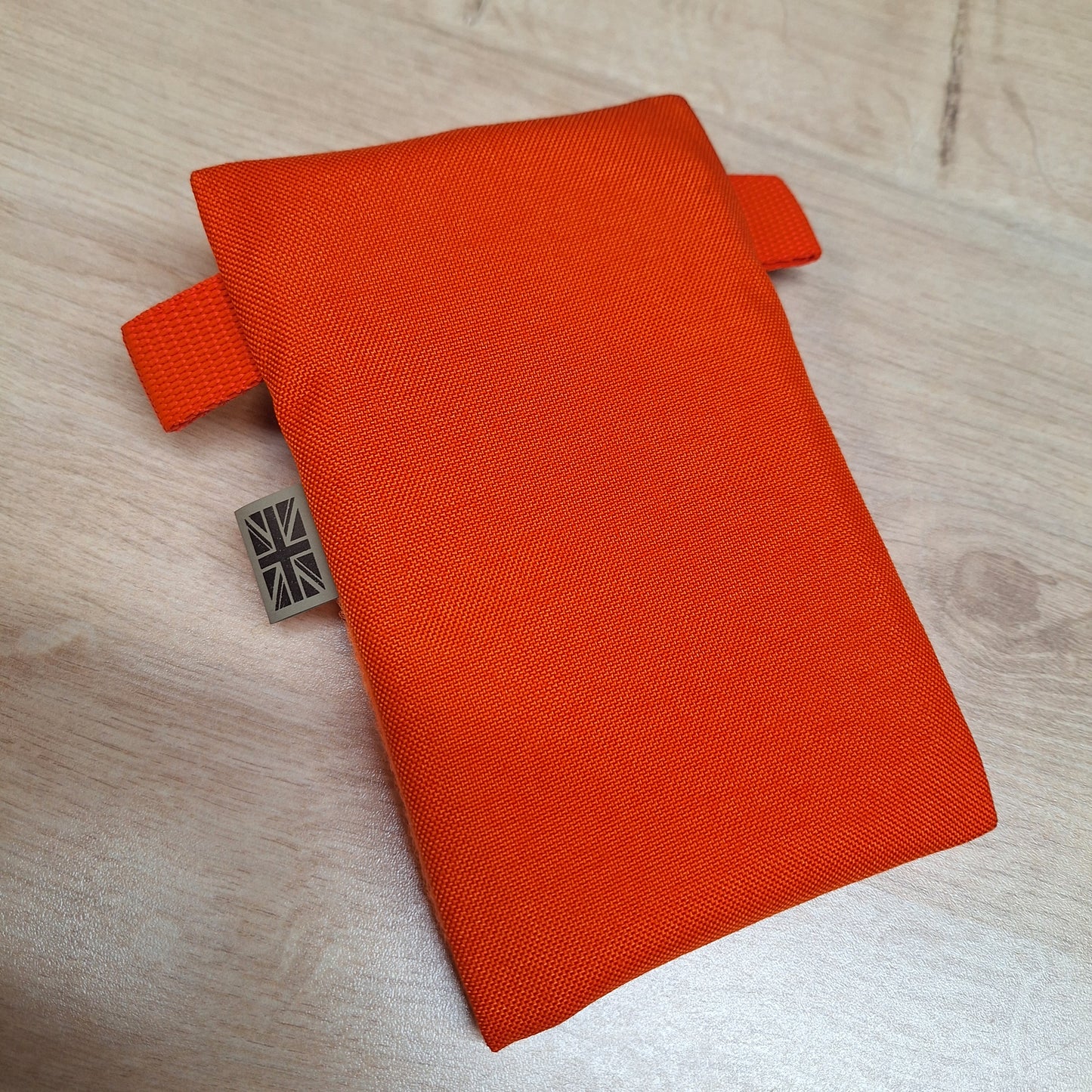 Orange Vertical Pouch with Flouro Orange Velcro