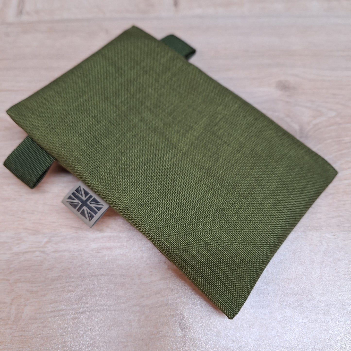 Danish Olive Green Vertical Pouch with Olive Green YKK Zip