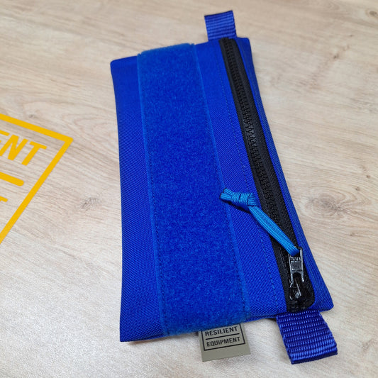 Blue License Pouch with Blue Velcro