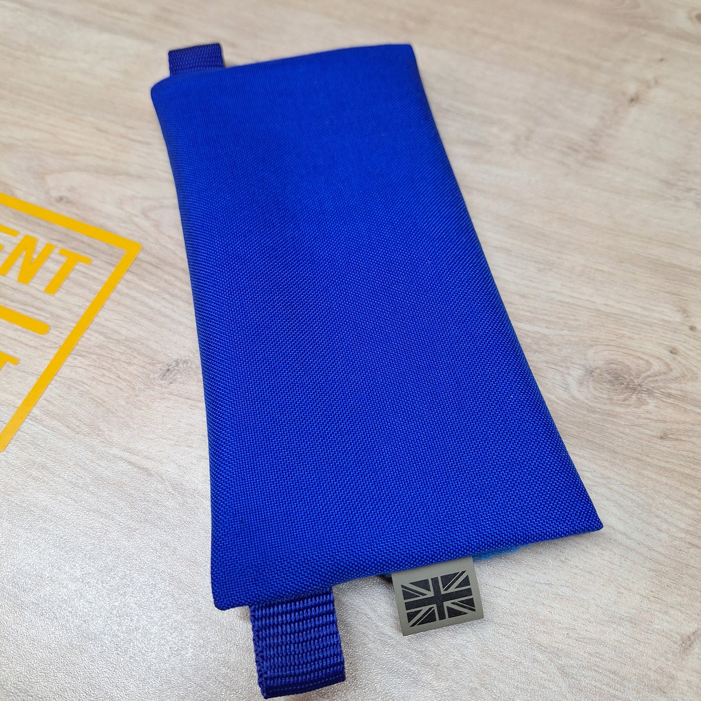 Blue License Pouch with Blue Velcro