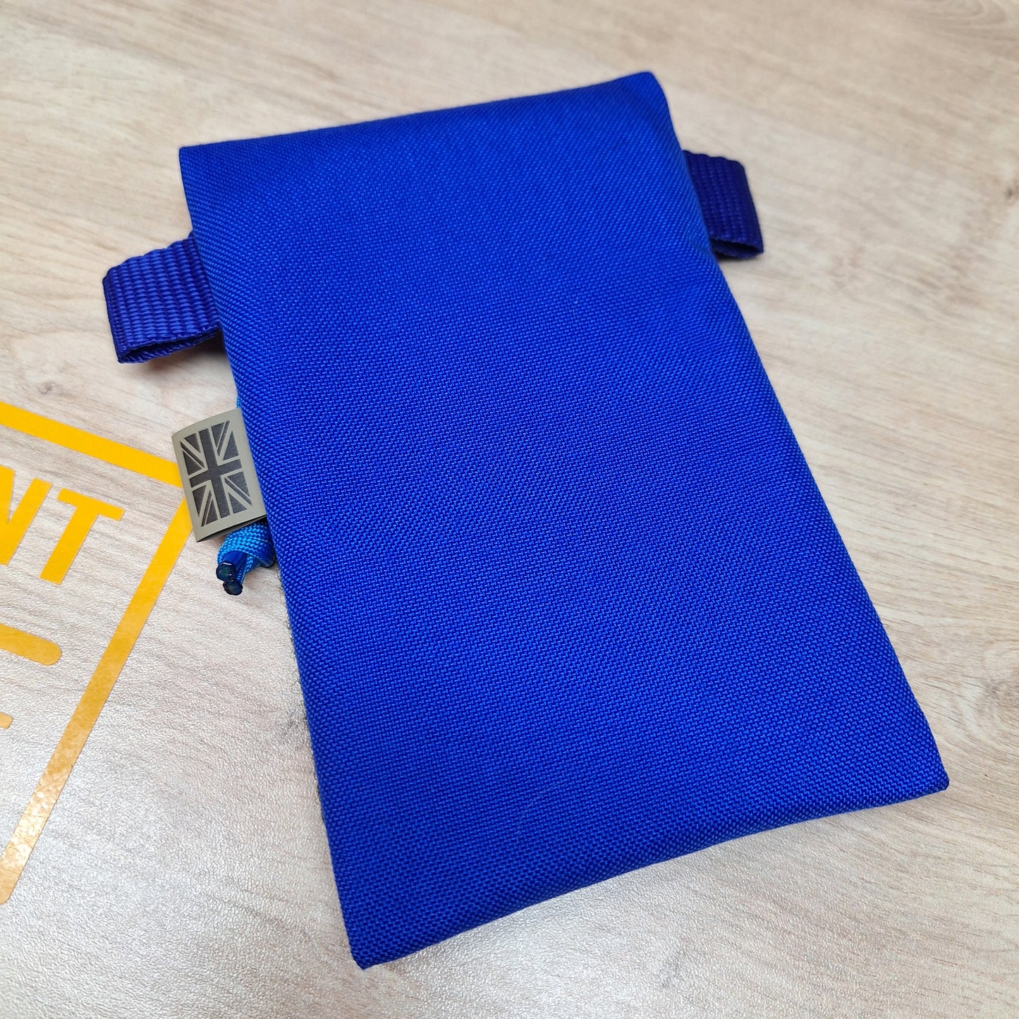 Blue Vertical Pouch with Black Velcro