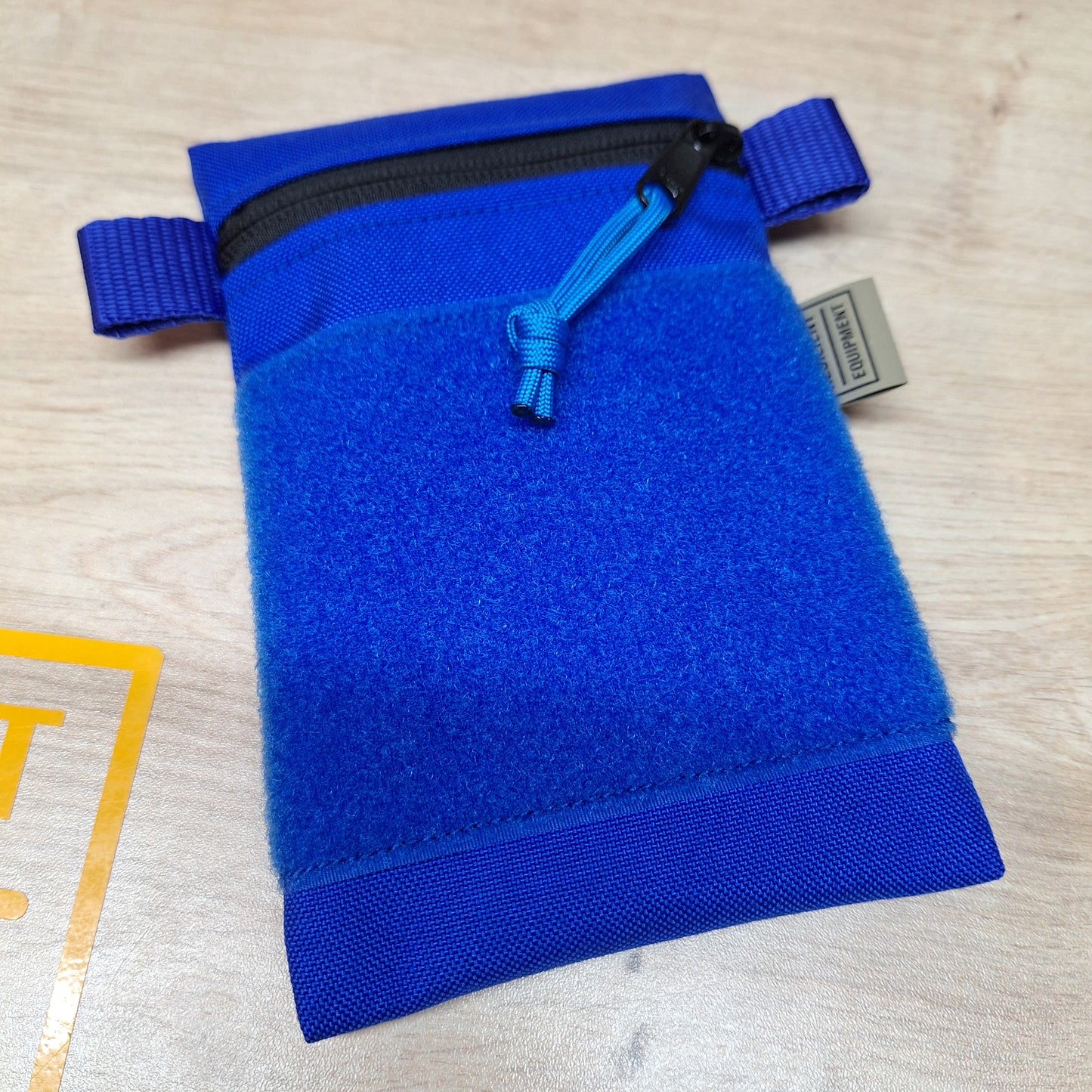 Blue Vertical Pouch with Blue Velcro