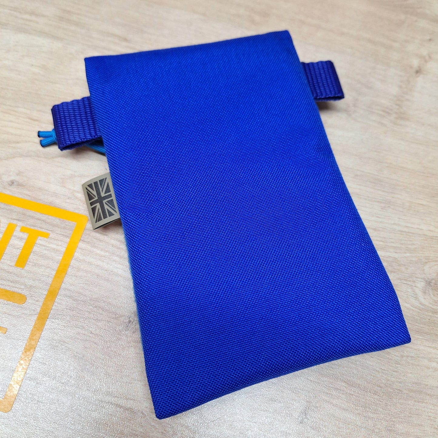 Blue Vertical Pouch with Blue Velcro