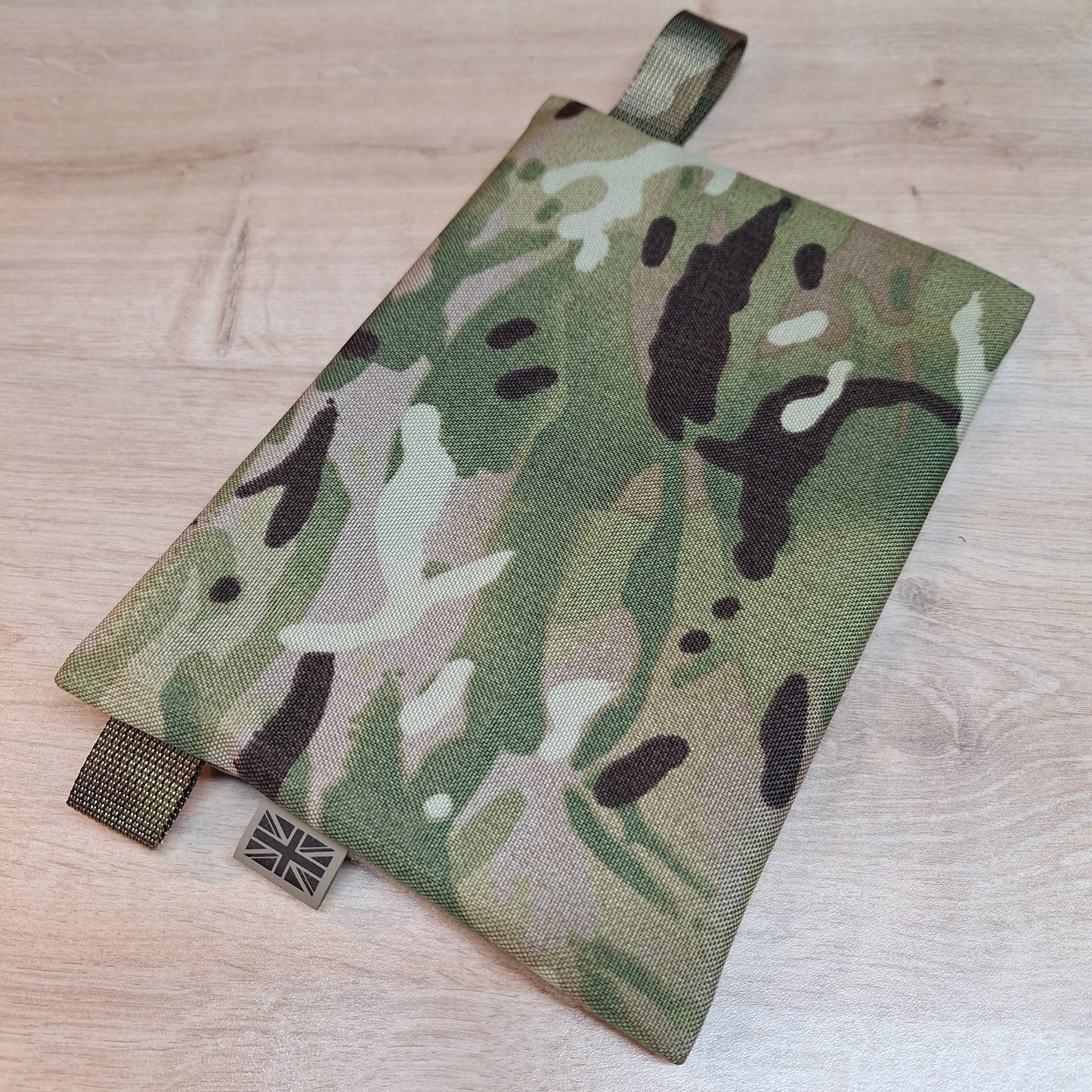 Multi Terrain Pattern A5 Horizontal Pouch with Sand Zip