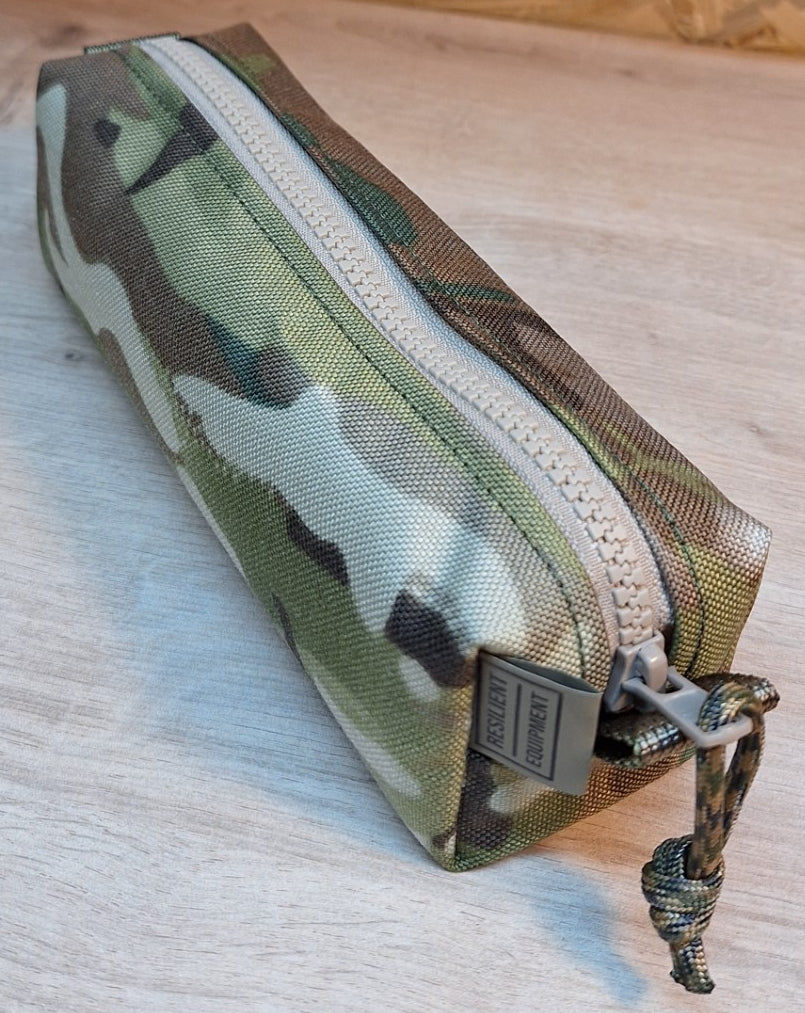 Multi Terrain Pattern Pencil Case with Beige Zip