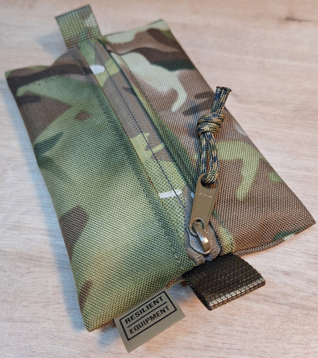 Multi Terrain Pattern Small Centre Zip Pouch with Multicam Zip