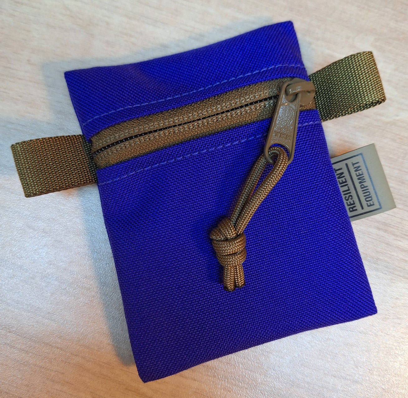 Purple Mini Pouch with Coyote Zip