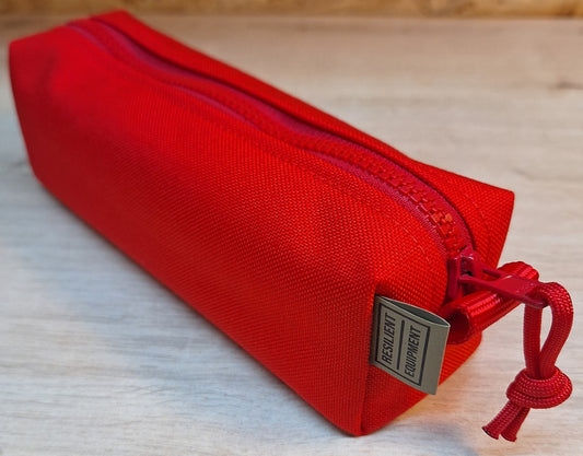 Red Pencil Case with Red Zip